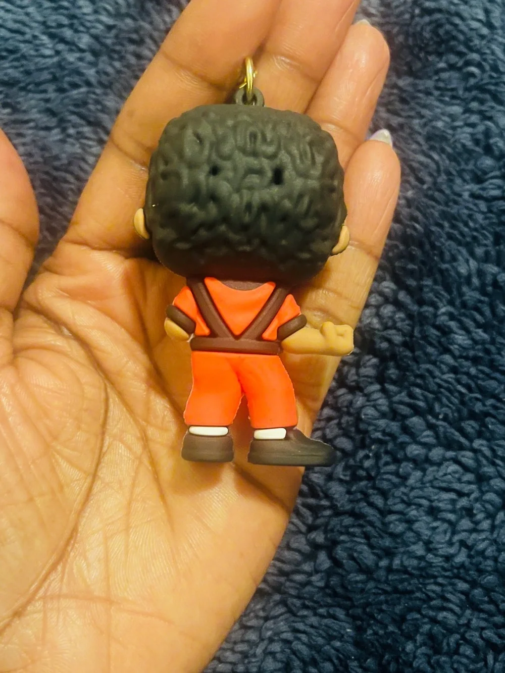 Red Character Keychain with Strap